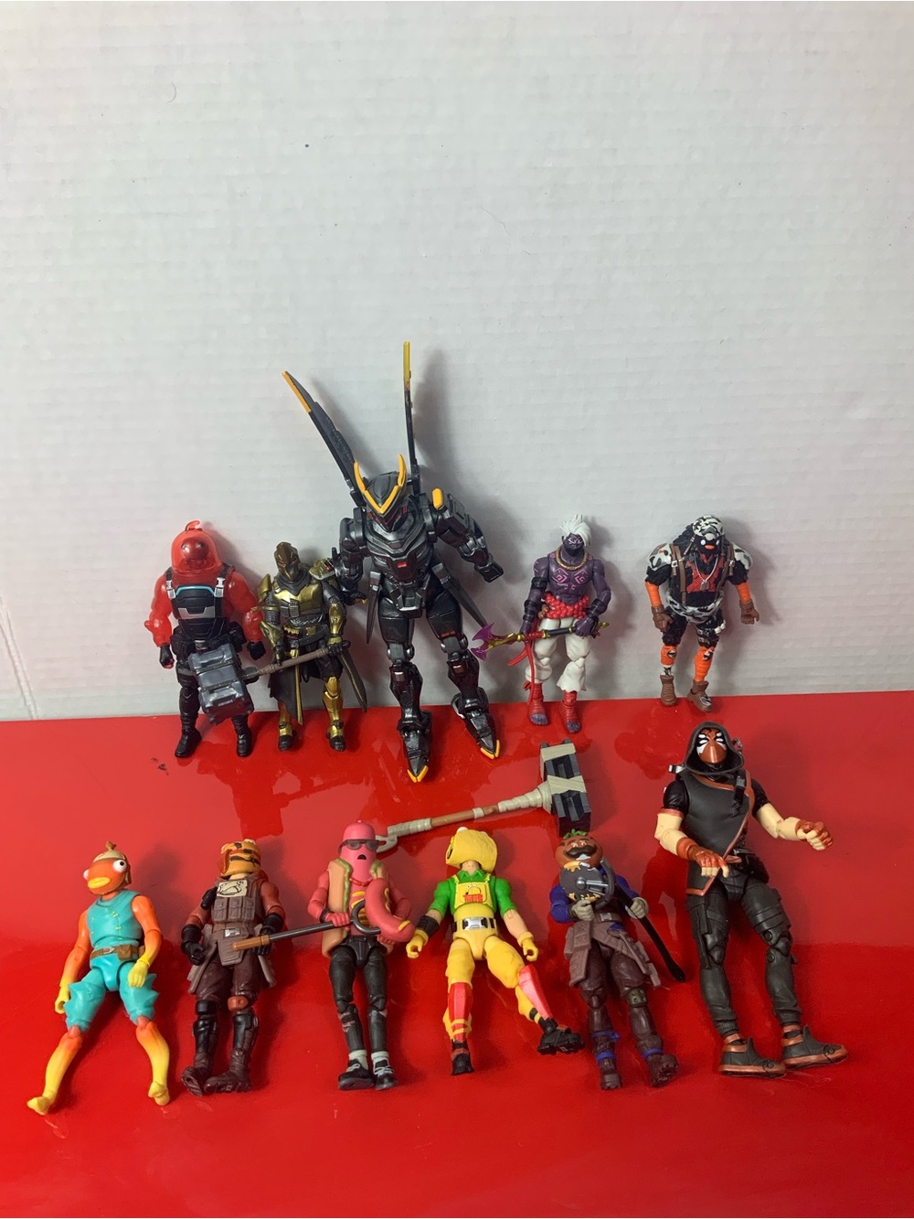 Fortnite Action Figures Lot 11 Pc Food Knights Skins Fishstick Brat Guaco Loose